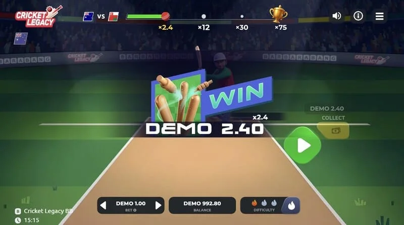 Cricket Legacy BB winst